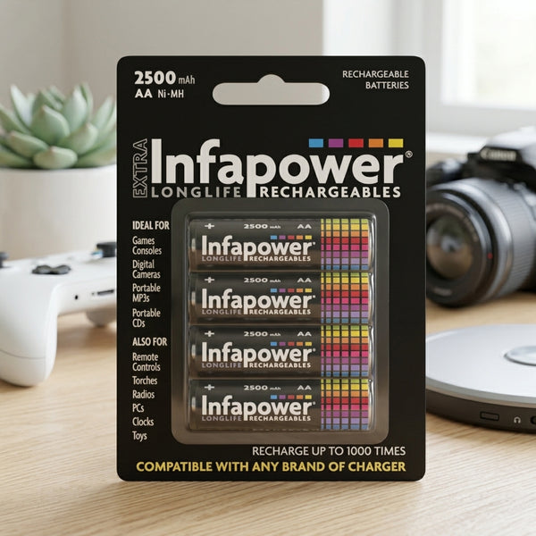Infapower Rechargeable Aa 2500 Battery