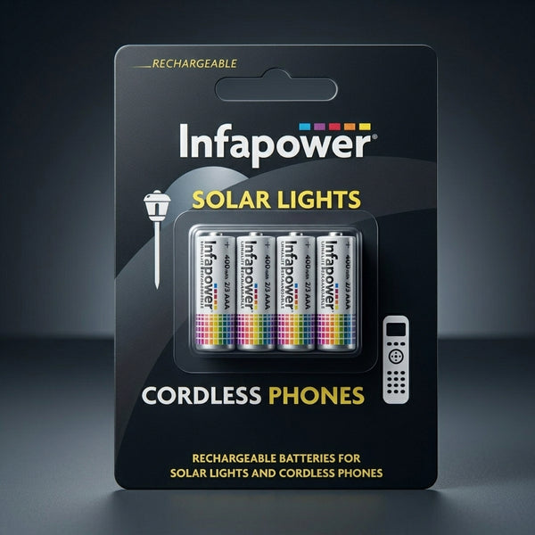 Infapower Rechargeable 2/3 Aaa 4Pce Solar