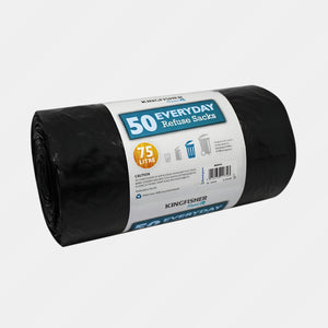 Kingfisher Bin Liner 50 Bag 75 Ltr