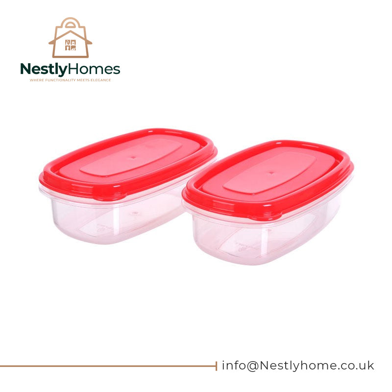 Kitch Easy Store Rectangular Containers 350ml 2pce