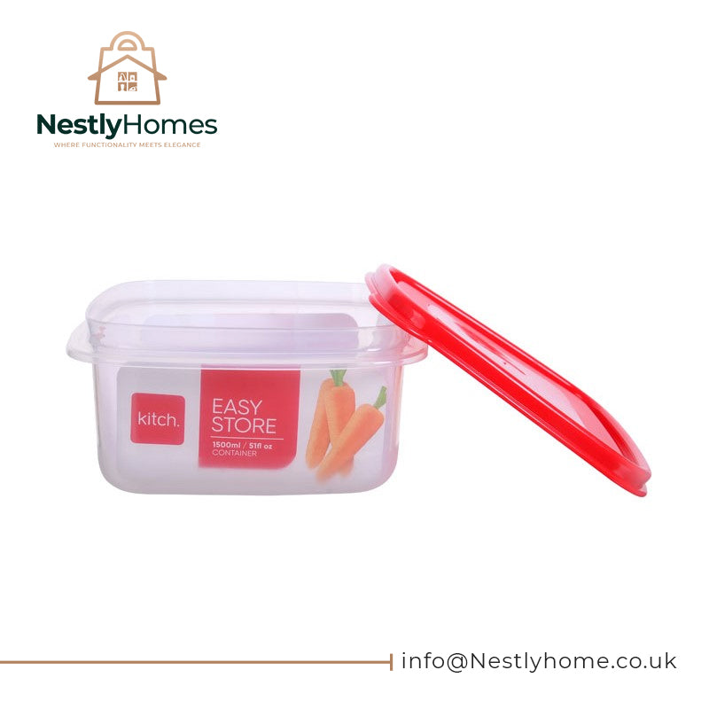Kitch Easy Store Square Containers 1.5ltr