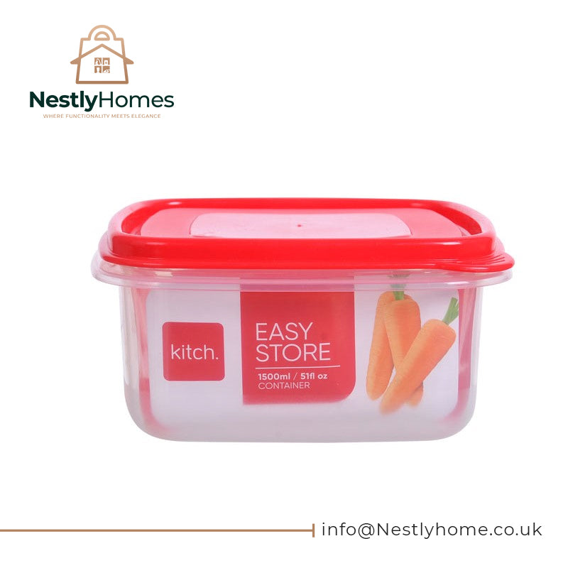Kitch Easy Store Square Containers 1.5ltr