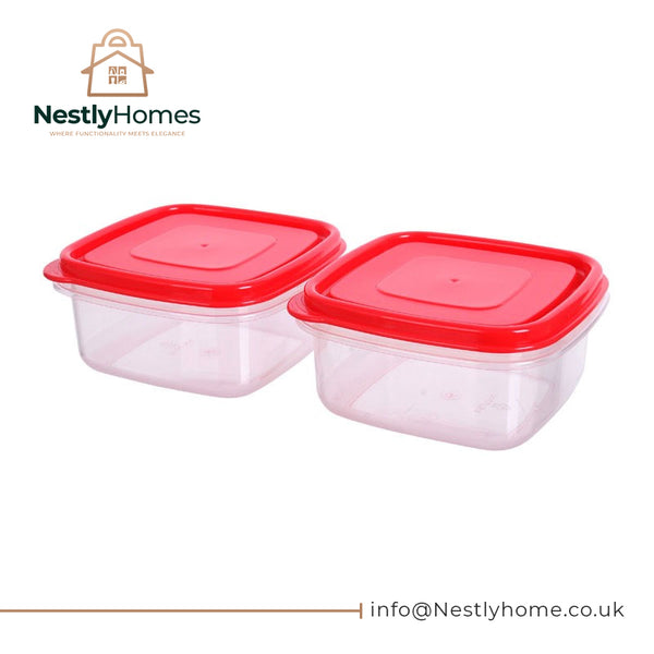 Kitch Easy Store Square Containers 500ml Set of 2