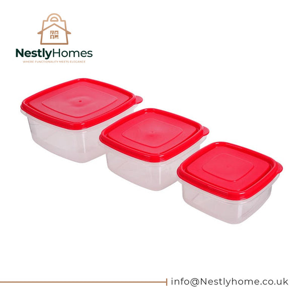 Kitch Easy Store Square Containers Set of 3