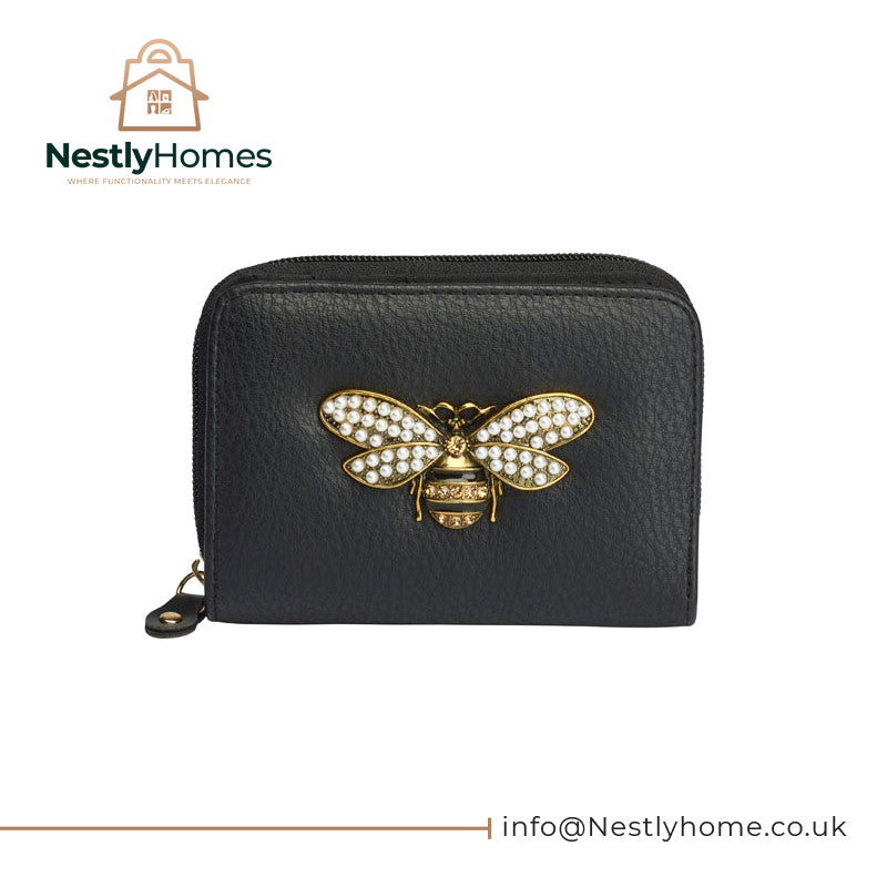 Ladies Purse Wallet Section Bee Design Medium