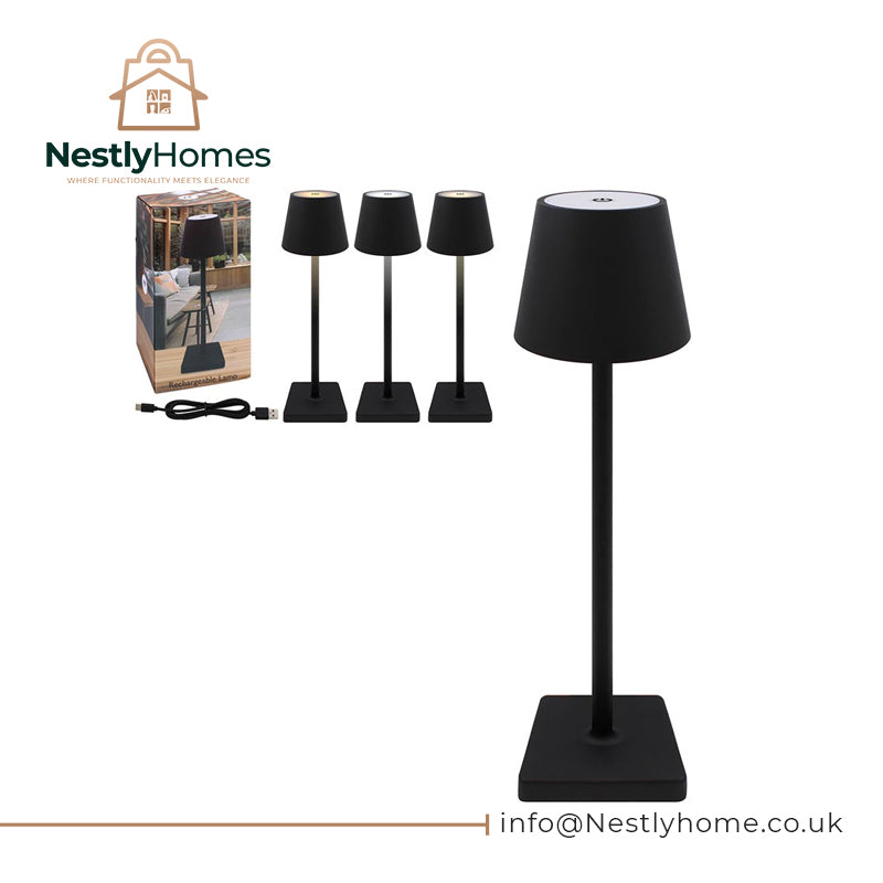 Lamp Touch Rechargeable Black