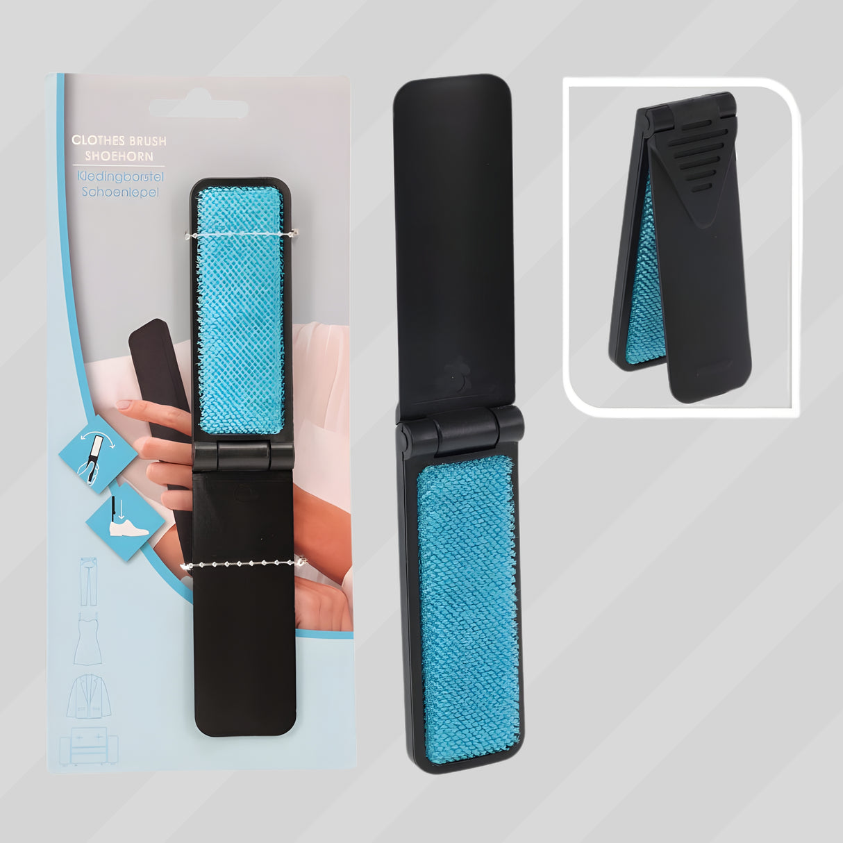 Lint Brush With Shoe Horn