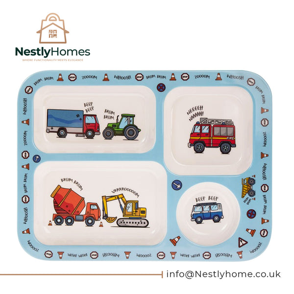 Little Stars Vehicles Segmented Tray