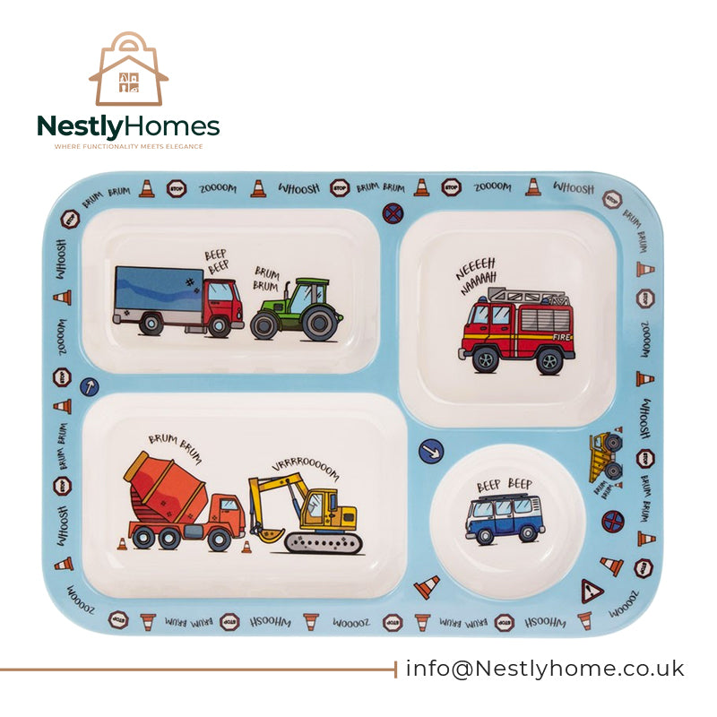 Little Stars Vehicles Segmented Tray