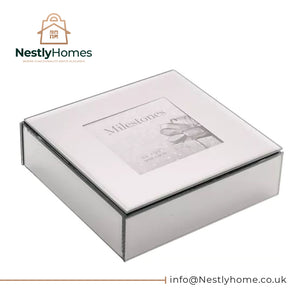 Milestones Mirror Photo Trinket Box