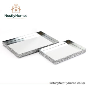Mirror Sparkle Trays Set 2