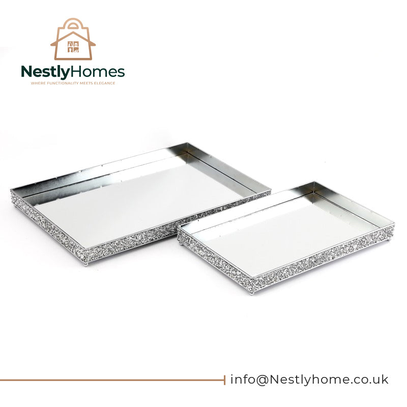 Mirror Sparkle Trays Set 2