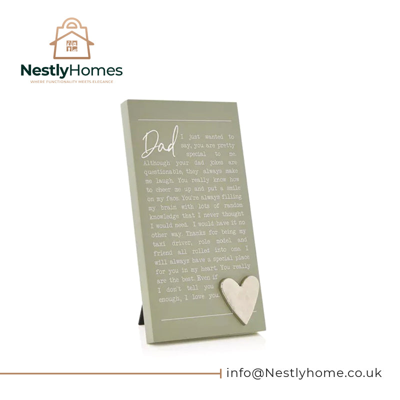 Moments Standing Plaque - Dad