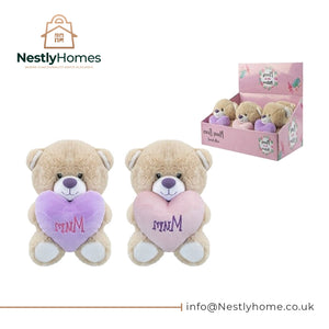 Mother's Day Bear with Heart 6-Inch Assorted