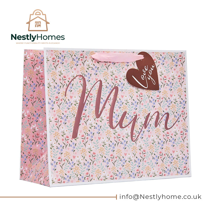 Mothers Day Ditsy Floral Gift Bag Large Pk6