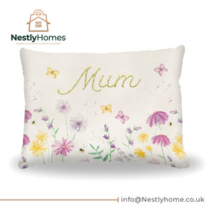 Mother's Day Embroidered Pillow