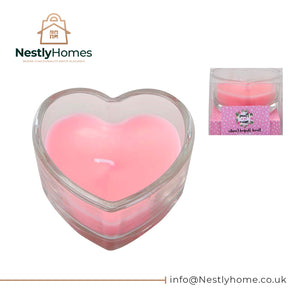 Mother's Day Heart-Shaped Candle in Glass Jar