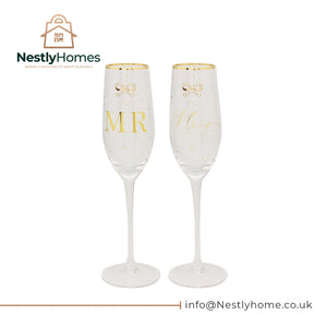 Mr & Mrs Flutes 2pce Set