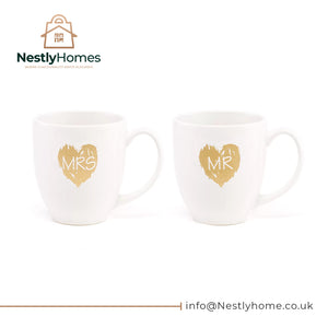 Mr & Mrs Mugs 2pce Set