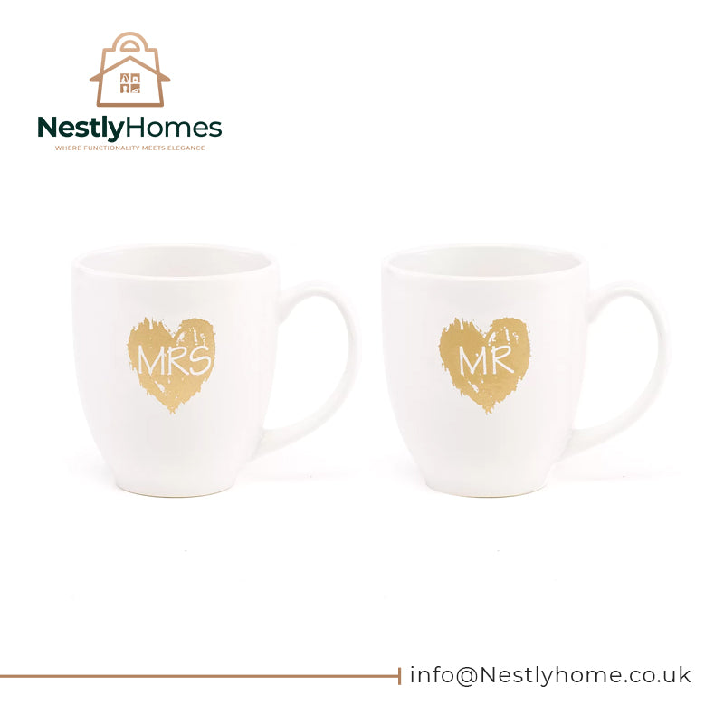 Mr & Mrs Mugs 2pce Set