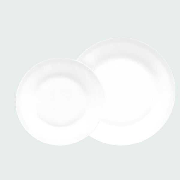 ONYA DINNER SET 16 PIECES 4 MUGS 4 BOWLS 4 DINNER PLATES 4 SIDE PLATES PURE PERFECTION WHITE