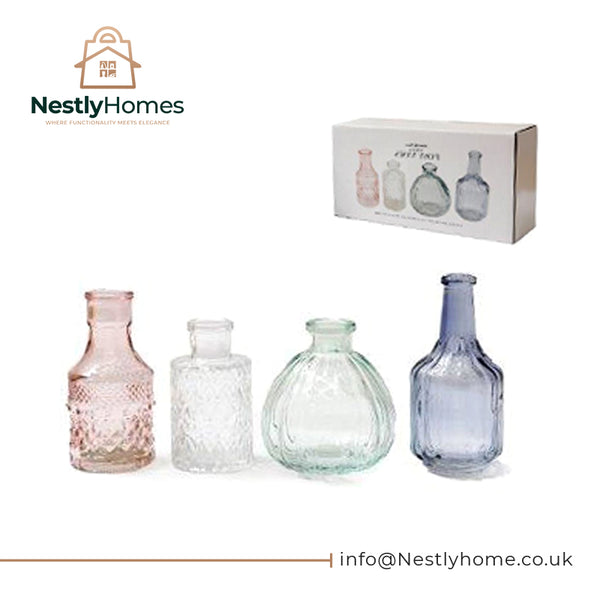 Paisley Posy Vase Bottles Set of 4