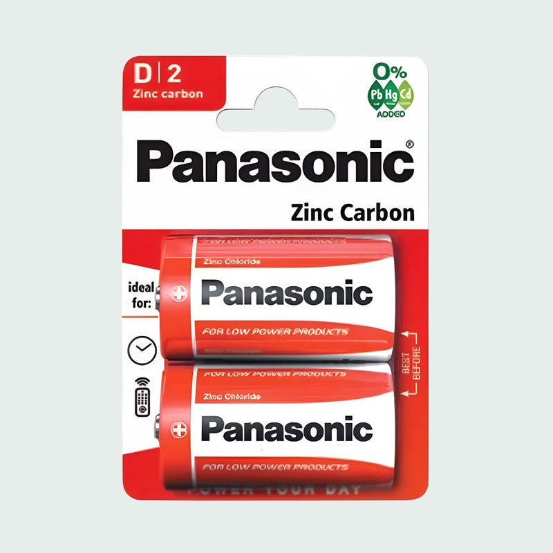 Panasonic Batteries R20 D 2S