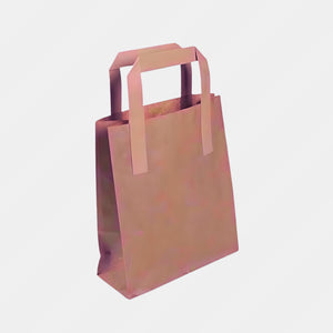 Paper Bag & Handle Brown Pk250 8X13X10 Inch