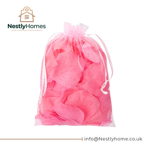 Petals Fabric Pink Decorative in Organza Bag 160pce