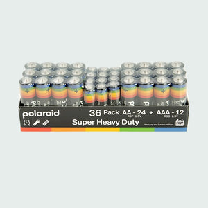 Polaroid Super Heavy Duty Batteries 36 Pack - Mega Pack