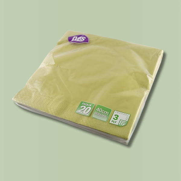 Pps 3Ply 40Cm 20 Napkins Gold