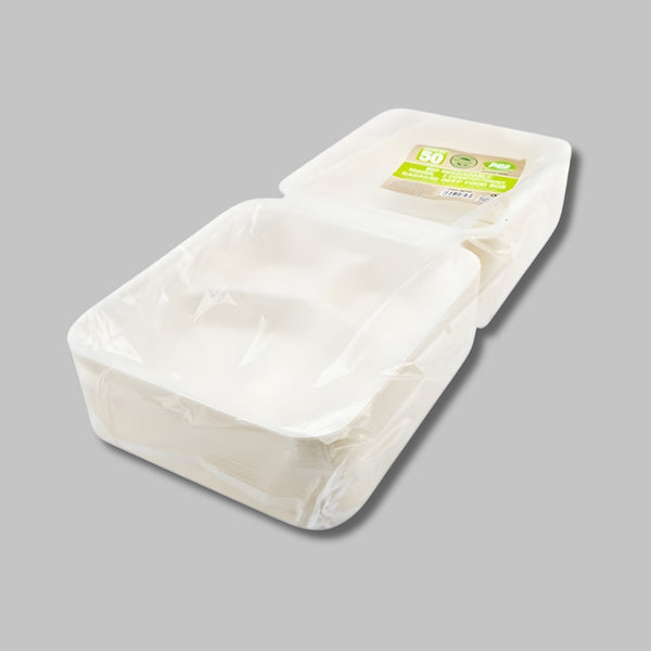 Pps Bagasse 3 Compartment Food 50 Box 1L Eta