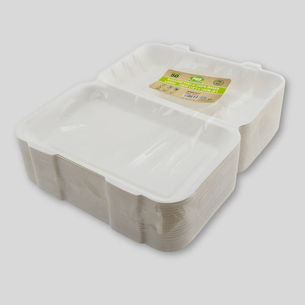 Pps Bagasse Fish And Chips Box 10" X 6" Pack Of 50
