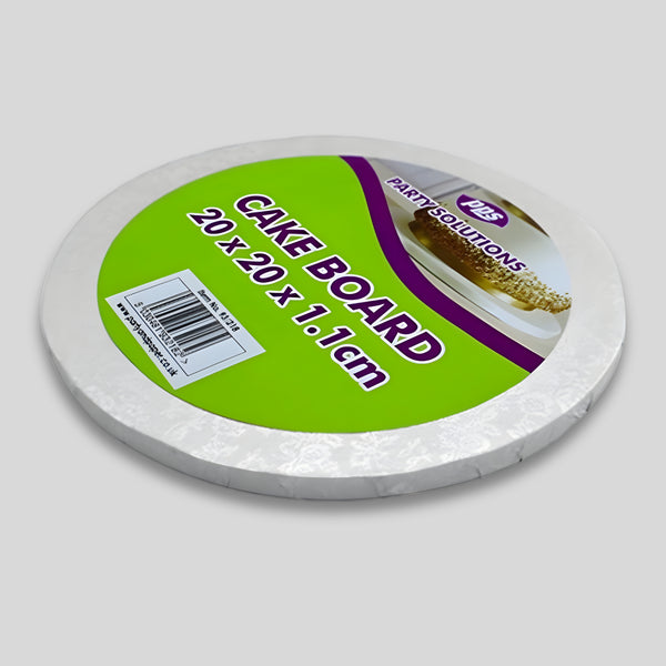 Pps Cake Board Round 8 Inch Pk5