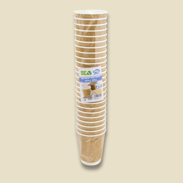 Pps Drink Cups Ripple 12Oz 25 Pieces