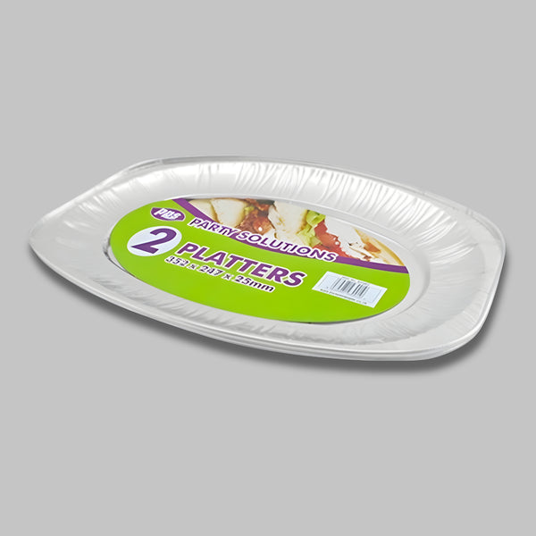 Pps Foil Platters 2Pcs 352X247X25Mm