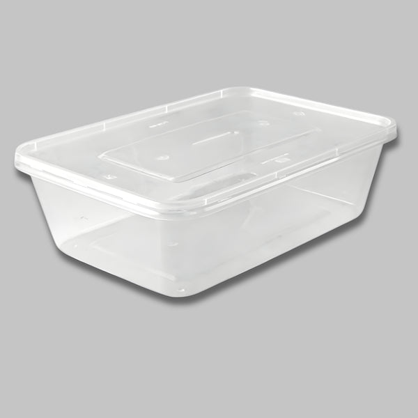 Pps Food Containers & Lids Plastic Rectangular 50Pc 650Ml