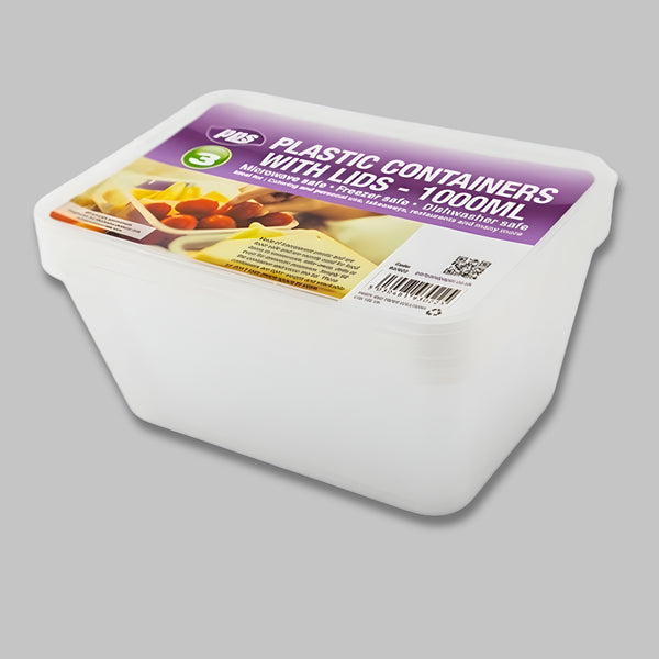 Pps Micro 3 Container & Lids 1000Ml