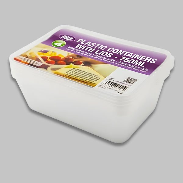 Pps Micro 4 Container & Lids 750Ml