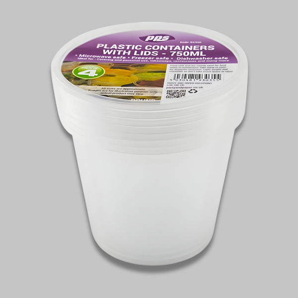 Pps Micro 4 Round Container & Lid 750Ml