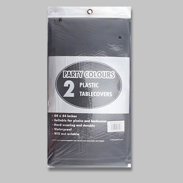 Pps Plastic 2 Tablecloths Black
