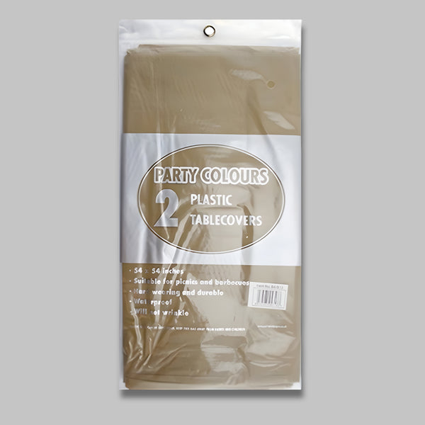 Pps Plastic 2 Tablecloths Gold