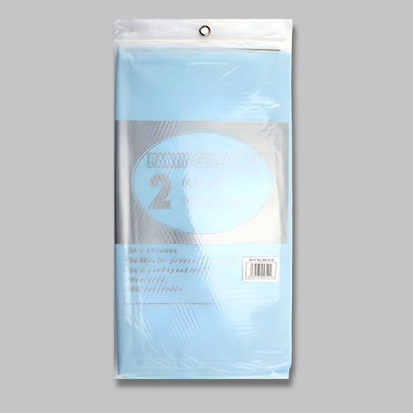 Pps Plastic 2 Tablecloths Light Blue