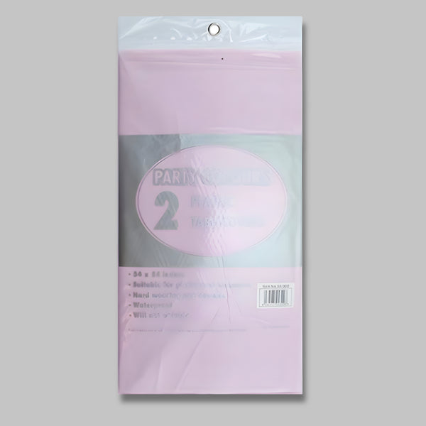 Pps Plastic 2 Tablecloths Pink