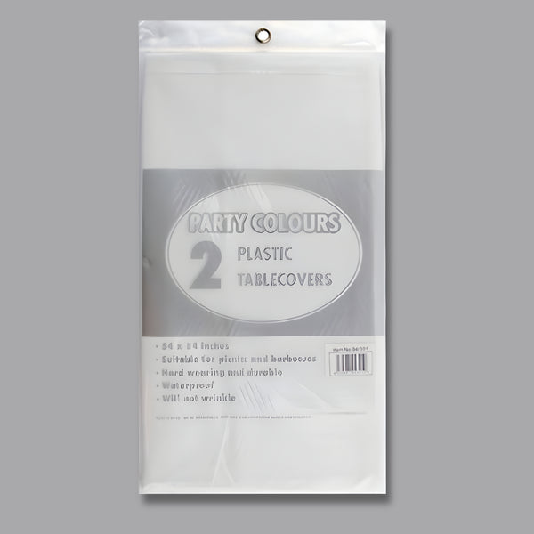 Pps Plastic 2 Tablecloths White