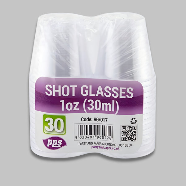 Pps Plastic Drink Shot 30 Glasses 30Ml