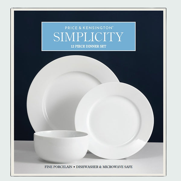 Price & Kensington Simplicity Dinner Set 12Pc