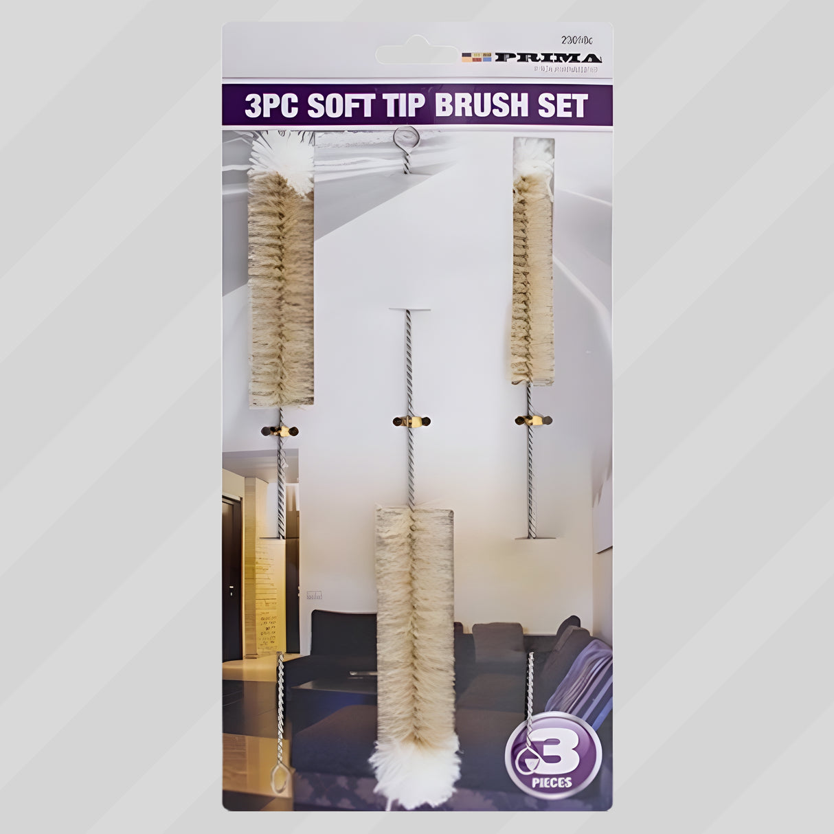 Prima Soft Tip Brushes 3Pk
