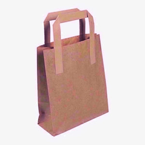Paper Bag & Handle Brown Jumbo Pk250 10X15.5X12 Inch