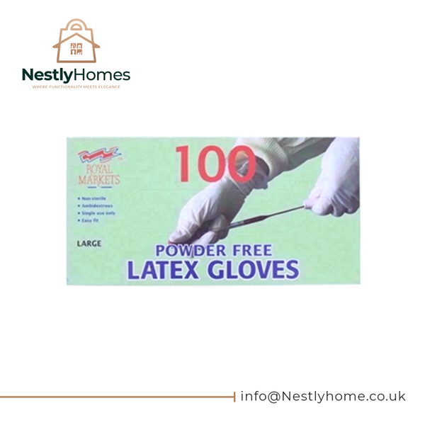 Royal Latex Powderfree 100 Gloves Large